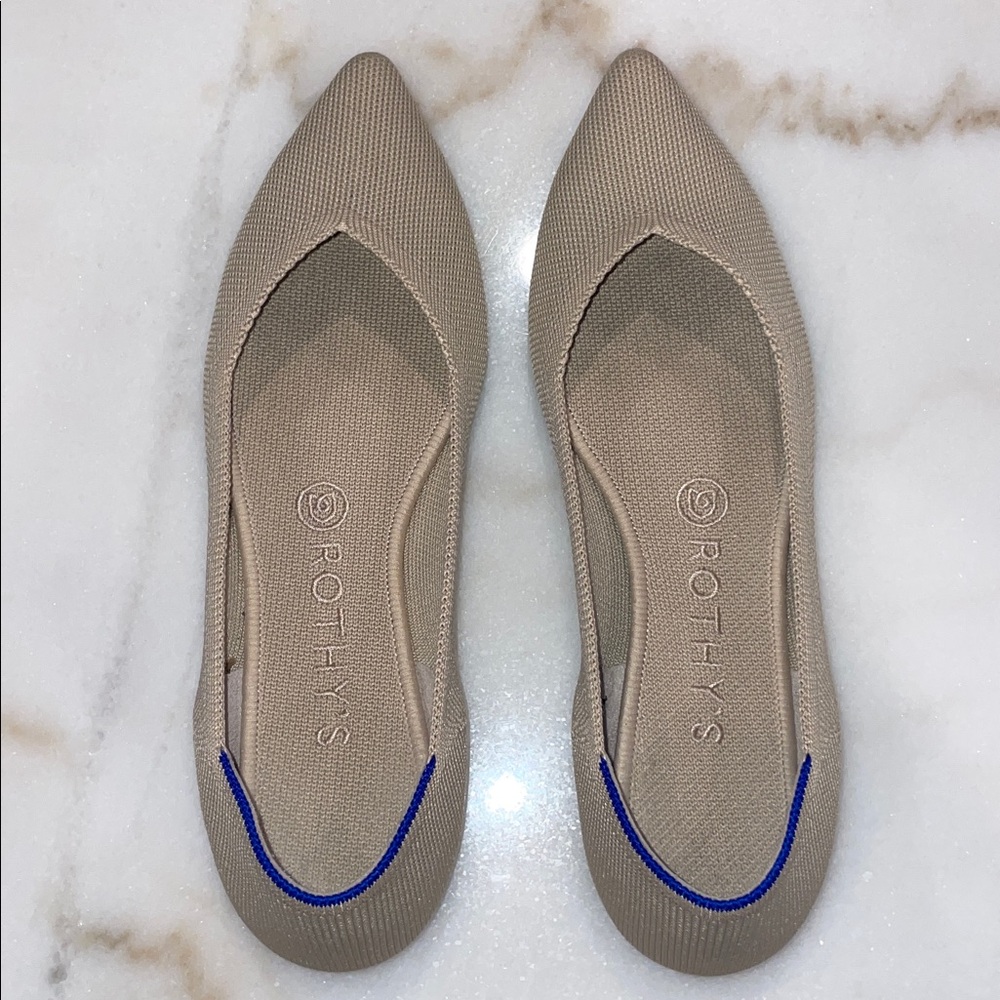 Rothy's Women's The Point Flat: Ecru Neutral